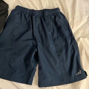 Navy gym shorts